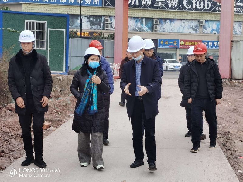 省水發集團副總經理隆文非一行到井研縣城供水管網改擴建工程（一期）項目調研