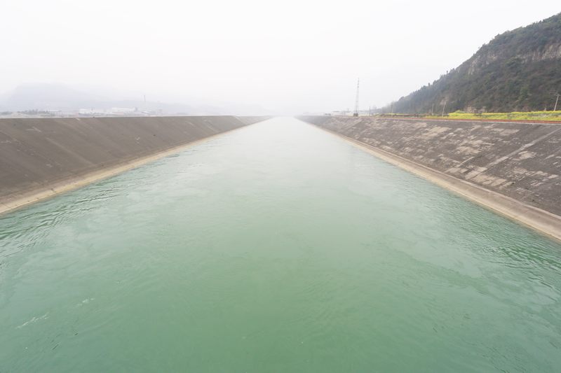 樂(lè)山沙灣電站尾水渠