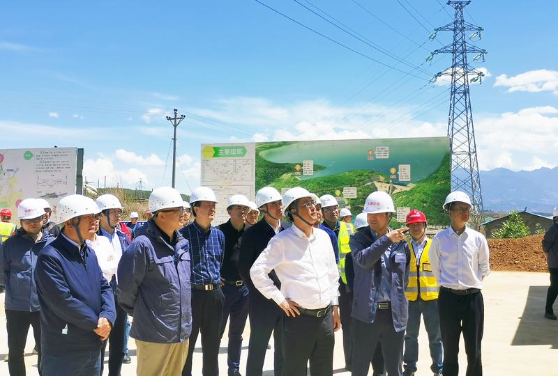 省水利廳黨組書記、廳長郭亨孝一行蒞臨龍?zhí)了畮鞕z查指導(dǎo)工作