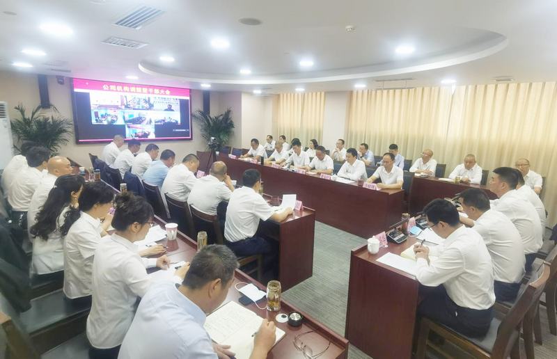 公司召開機(jī)構(gòu)調(diào)整暨干部（視頻）大會