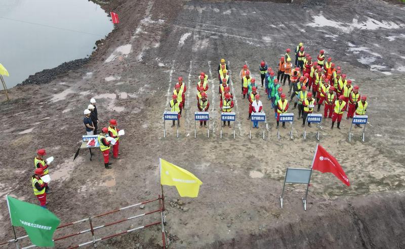 小井溝項目部開展2022年防洪應(yīng)急演練
