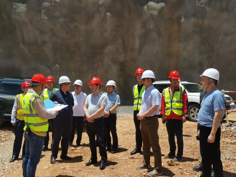 集團黨委書記、董事長鐘杰一行到龍塘水庫及灌區工程調研指導工作