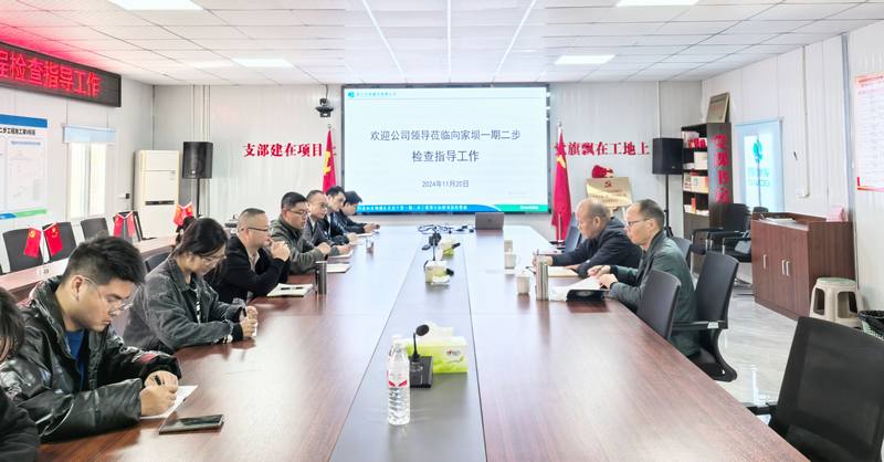 項目建設(shè)加壓快跑 汪輝德、鄒世界赴二分公司承建項目督導(dǎo)工作